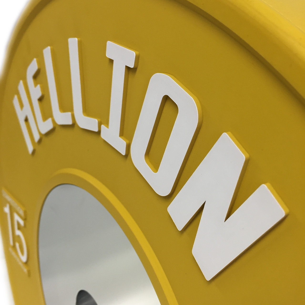 Hellion Elite Competition Bumper Plate V2.0 Raised Logo - 15kg (SINGLE)