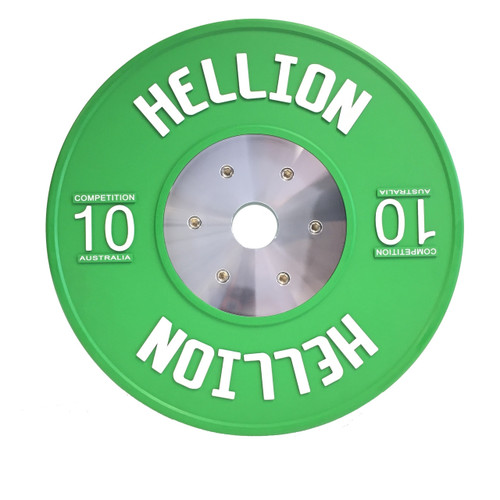 Hellion Elite Competition Bumper Plate V2.0 Raised Logo - 10kg (SINGLE)