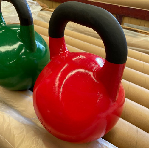 Kettlebell 32KG Competition size, ergonomic, powder coated handles. RED 32KG. COLLECTION ONLY..