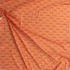 Petal and Plume Orange Cotton/Spandex Knit From ‘Art Gallery Fabrics’ Fabric By The Yard - Wide shot