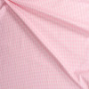 Pink and White Houndstooth Designer Cotton Twill Fabric By The Yard - Wide shot