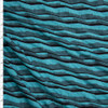 Teal, Black, and Grey Crooked Stripe Textured Stretch Jersey Fabric By The Yard
