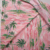 Paintbrush Palms on Pink Designer Cotton Shirting from ‘Tori Richards’ Fabric By The Yard - Wide shot