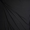 Black Brushed Stretch Rib Knit Fabric By The Yard - Wide shot