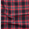 Red, Black, and Grey Plaid Cotton Flannel Fabric By The Yard