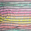 Ombre Tie Dye Heather Grey Horizontal Stripe Lightweight Jersey Knit Fabric By The Yard - Wide shot