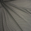 Black, Grey, and Metallic Gold Houndstooth Designer Double Knit Fabric By The Yard - Wide shot