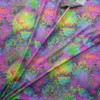 Vibrant Multi Paint Splatter Stretch Nylon/Spandex Performance Knit Fabric By The Yard - Wide shot