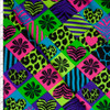 Neon Animal Diagonal Diamonds Nylon/Spandex Swim Knit Fabric By The Yard