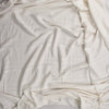 Ivory on Ivory Textured Sheer Stripe Rayon Voile Fabric By The Yard - Wide shot