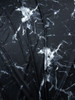 Black Marble Nylon/Spandex Swim Knit Fabric By The Yard - Wide shot