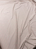 Blush and Oatmeal Horizontal Pencil Stripe Designer Stretch Rayon Jersey Fabric By The Yard - Wide shot