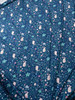 Cute Sea Creatures on Blue Spun Poly Jersey Knit Fabric By The Yard - Wide shot