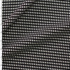 Black and White Rectangle Grid Designer Viscose Nylon Stretch Twill Fabric By The Yard