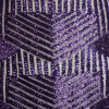 Plum Geometric Stretch Micro Sequin Fabric
