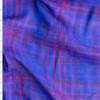 Red And Blue Plaid Cotton Double Gauze Fabric By The Yard
