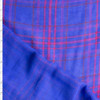 Red And Blue Plaid Cotton Double Gauze Fabric By The Yard
