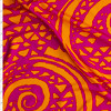 Hot Pink And Orange Swirl Silk Jersey Knit #28697 Fabric By The Yard