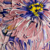 Large Brushstroke Floral Silk Jersey Knit #28706 Fabric By The Yard - Wide shot