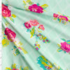 Petalbit Trellis Aqua Cotton/Spandex Jersey Knit from Art Gallery Fabrics #29054 Fabric By The Yard