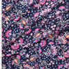 Vibrant Scrolling Floral on Navy Italian Rayon/Spandex Jersey Knit #29524 Fabric By The Yard
