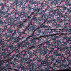 Vibrant Scrolling Floral on Navy Italian Rayon/Spandex Jersey Knit #29524 Fabric By The Yard - Wide shot