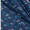 Everlasting Flutter Buds Navy Stretch Cotton Jersey Knit from Art Gallery Fabrics #30210 Fabric By The Yard