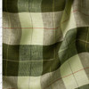 Olive and Mint Plaid Linen #30281 Fabric By The Yard