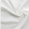 White Mini Waving Floral Designer Cotton Eyelet #30310 Fabric By The Yard