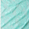 Aqua Floral Stretch Lace #30410 Fabric By The Yard