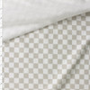 White and Light Grey Checkers Cotton Sweatshirt Fleece #30480 Fabric By The Yard White and Light Grey Checkers Cotton Sweatshirt Fleece #30480 Fabric By The Yard