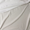 White and Light Grey Checkers Cotton Sweatshirt Fleece #30480 Fabric By The Yard - Wide shot White and Light Grey Checkers Cotton Sweatshirt Fleece #30480 Fabric By The Yard - Wide shot