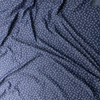Micro Floral Clusters on Indigo Chambray Print #30581 Fabric By The Yard - Wide shot