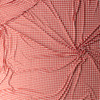 Red and White Gingham Stretch Rib Knit #30609 Fabric By The Yard - Wide shot