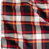 Black, Red, and White Plaid Designer Cotton Flannel #30611 Fabric By The Yard