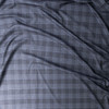 Denim and Black Plaid Designer Flannel #30612 Fabric By The Yard - Wide shot