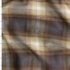 Grey, Brown, and Tan Plaid Designer Cotton Flannel #30614 Fabric By The Yard