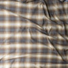 Grey, Brown, and Tan Plaid Designer Cotton Flannel #30614 Fabric By The Yard - Wide shot