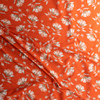 Red and Taupe Floral Nylon/Viscose/Spandex #30653 Fabric By The Yard - Wide shot Red and Taupe Floral Nylon/Viscose/Spandex #30653 Fabric By The Yard - Wide shot