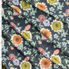 Field of Flowers on Charcoal Stretch Modal Jersey Knit from ‘Hanky Panky’ #30660 Fabric By The Yard