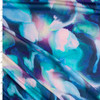 Teal, Plum, and Ivory Brushstroke Kaleidoscope Stretch Modal Jersey Knit from ‘Hanky Panky’ #30665 Fabric By The Yard