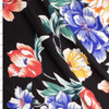 Hand Drawn Multi Floral on Black Double Brushed Poly/Spandex Knit #30696 Fabric By The Yard