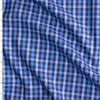 Slate, Navy, and Sky Plaid Designer Cotton Shirting #30705 Fabric By The Yard