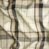 Black, Tan, and Taupe Plaid Linen #30728 Fabric By The Yard - Wide shot Black, Tan, and Taupe Plaid Linen #30728 Fabric By The Yard - Wide shot