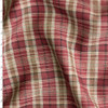 Scarlet, Brown, and Tan Plaid Linen #30732 Fabric By The Yard Scarlet, Brown, and Tan Plaid Linen #30732 Fabric By The Yard