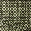 Olive Tie Dye Floral Japanese Cotton Poplin #30856 Fabric By The Yard - Wide shot