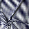 Navy and White Gingham Japanese Fine Cotton Poplin #30871 Fabric By The Yard - Wide shot