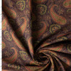 Black, Rust, and Olive Paisley Japanese Stretch 8-Wale Corduroy #30875 Fabric By The Yard