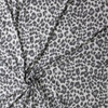 Grey Leopard Brushed Hatchi Sweater Knit #30932 Fabric By The Yard - Wide shot