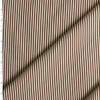 Ivory and Brown Narrow Vertical Stripe Japanese Cotton Twill #30957 Fabric By The Yard